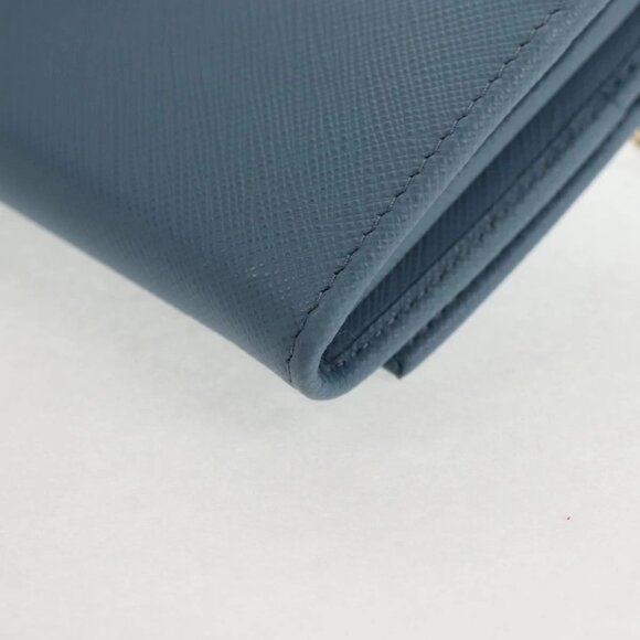 PRADA Long Wallet Safiano leather Light Blue Auth 146803V - Picture 4 of 16